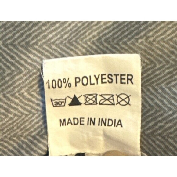 BLACK & WHITE Polyester V Neck Swimsuit Coverup Dress Side Slits One Size - Picture 6 of 6